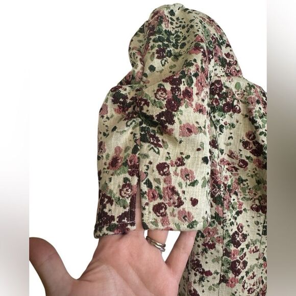 Anthropologie Maeve Floral Tapestry Sweetheart Cut Blouse - Picture 8 of 13